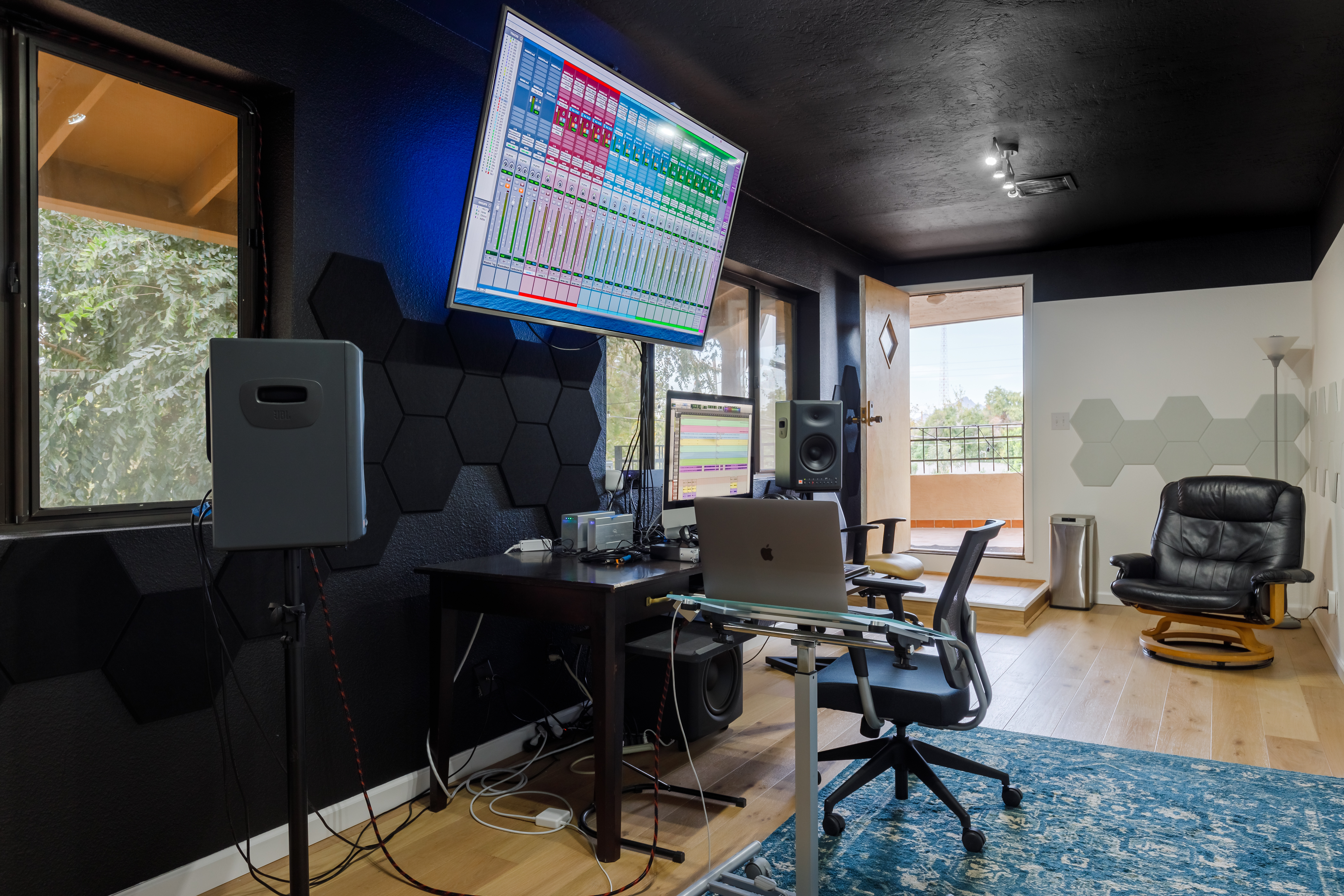 Recording-studio-Phoenix-view-of-balcony